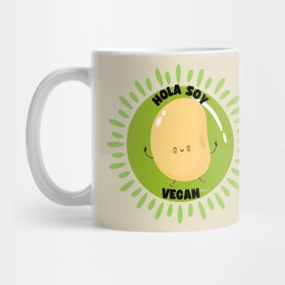 Hola Soy Vegan Spanish Vegan Pun Mug